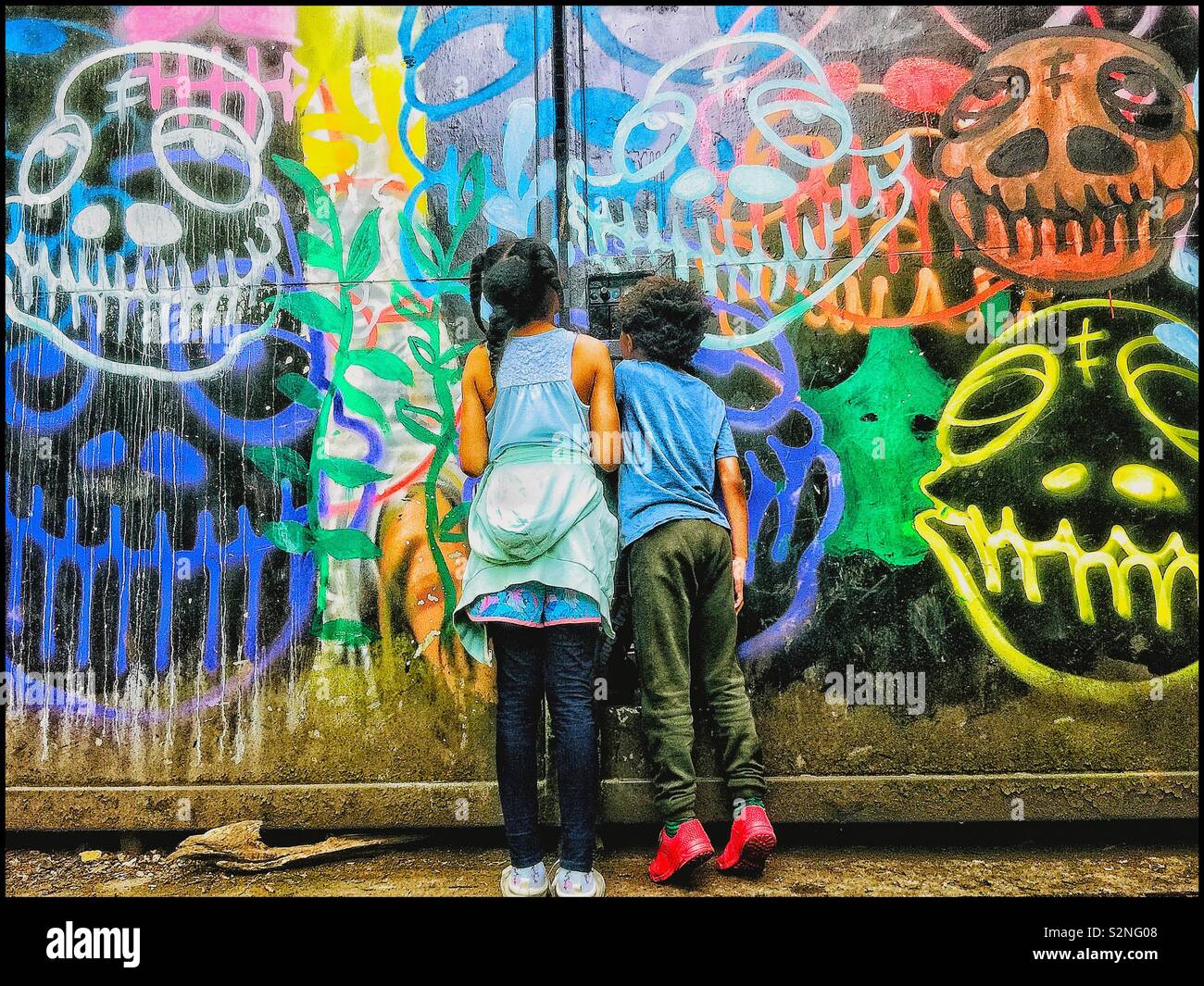 Graffiti by children hires stock photography and images Alamy