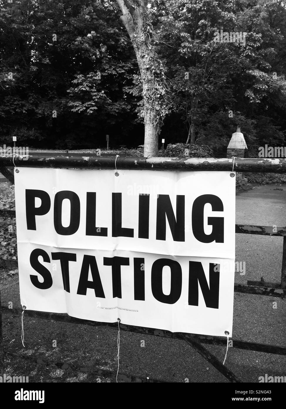 Polling station Stock Photo