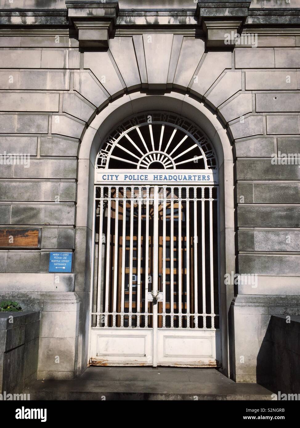 City Police Headquarters in Manchester UK - Smartphone Captured Stock Image