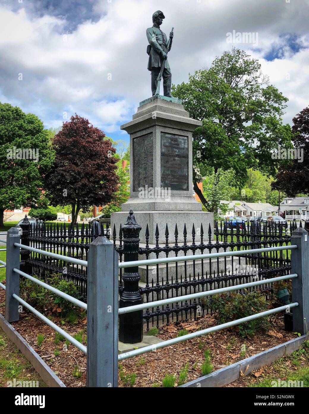 Civil war monument, Honesdale, Pennsylvania Stock Photo Alamy