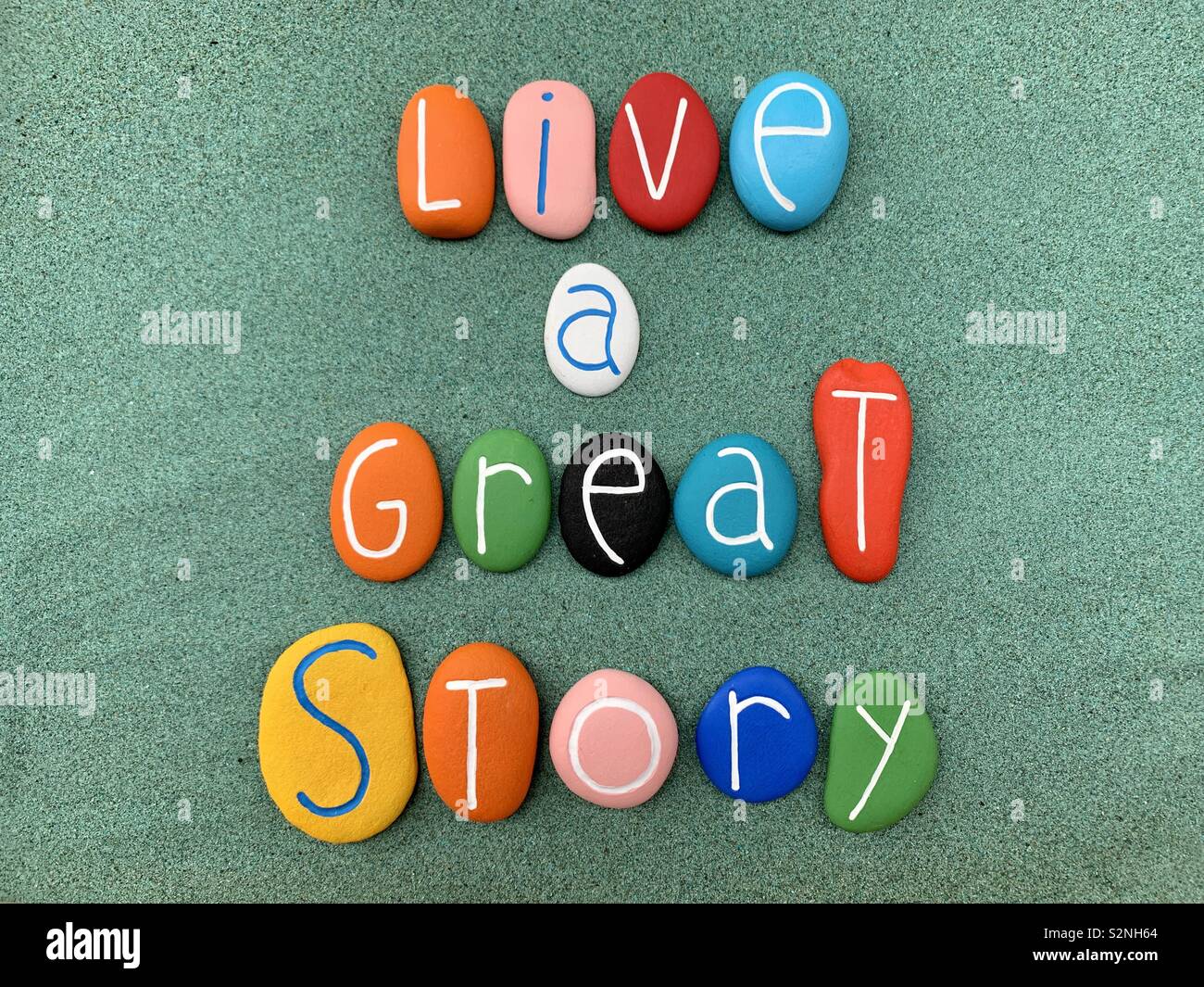 Live a great story - Smartphone Captured Stock Image