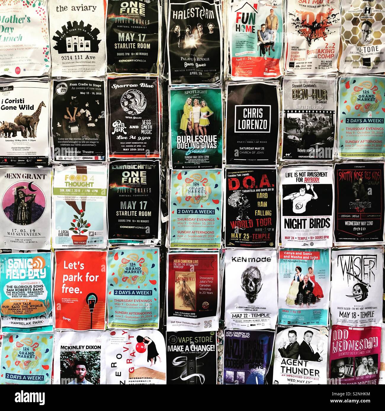 Art District Posters Stock Photo Alamy