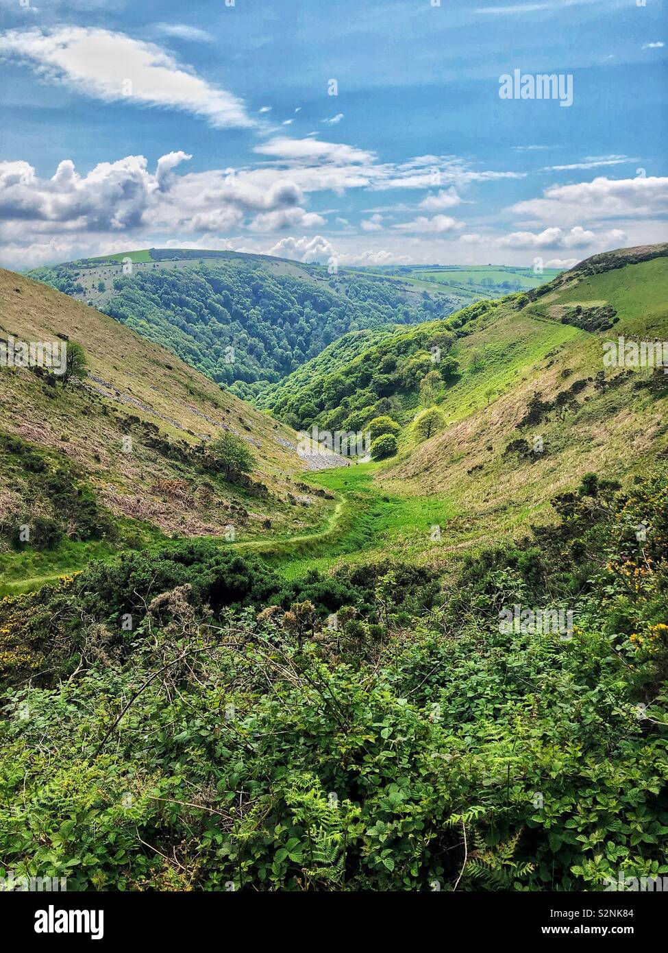 hiking in south Devon Stock Photo