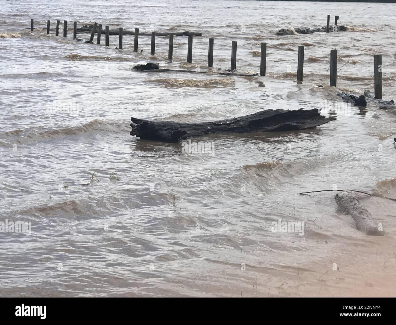 Arkansas River Flooding Dardanelle Arkansas Stock Photo Alamy