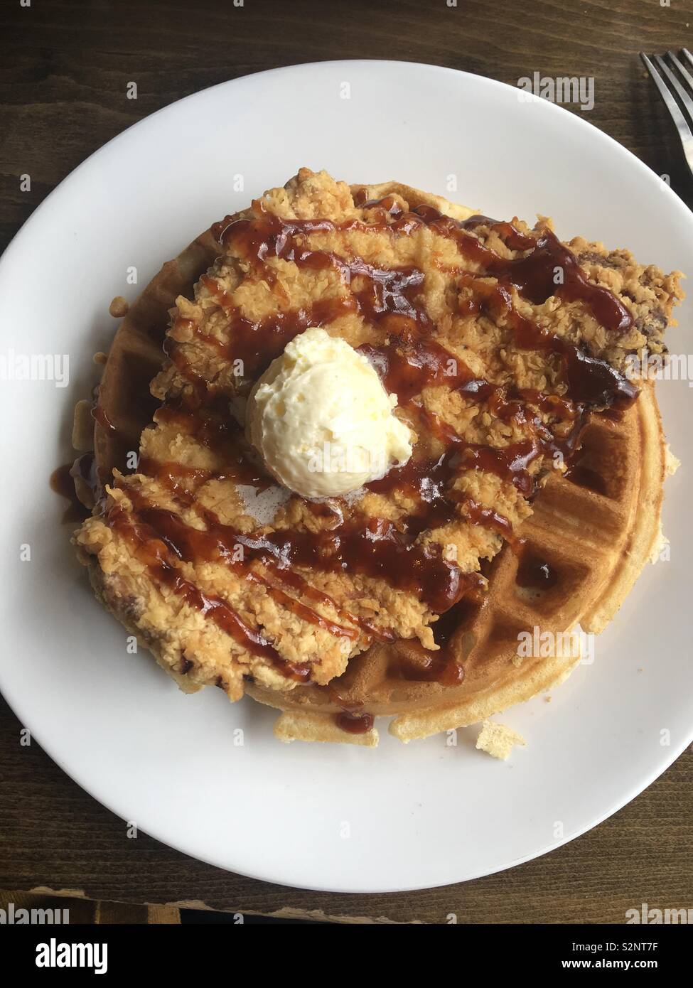 Chicken And Waffles High Resolution Stock Photography And Images Alamy