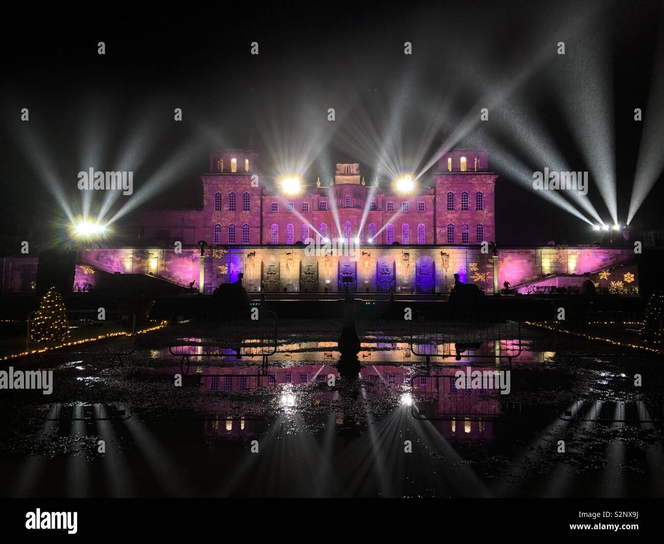 Blenheim Palace Christmas 2018 Stock Photo