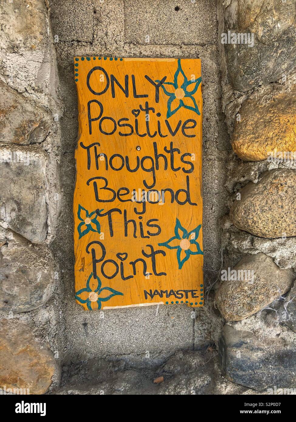 Only positive thoughts. - Smartphone Captured Stock Image