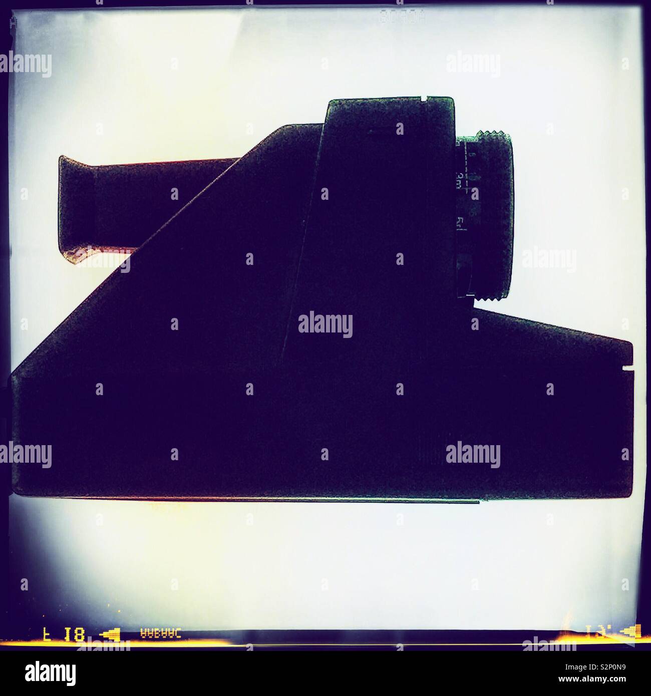 Instant camera. - Smartphone Captured Stock Image