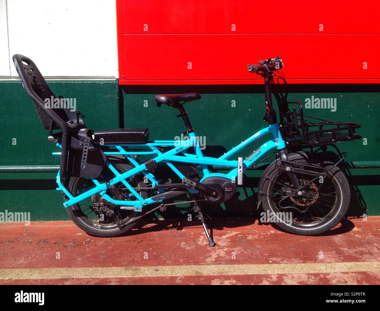 Electric bicycle - Smartphone Captured Stock Image