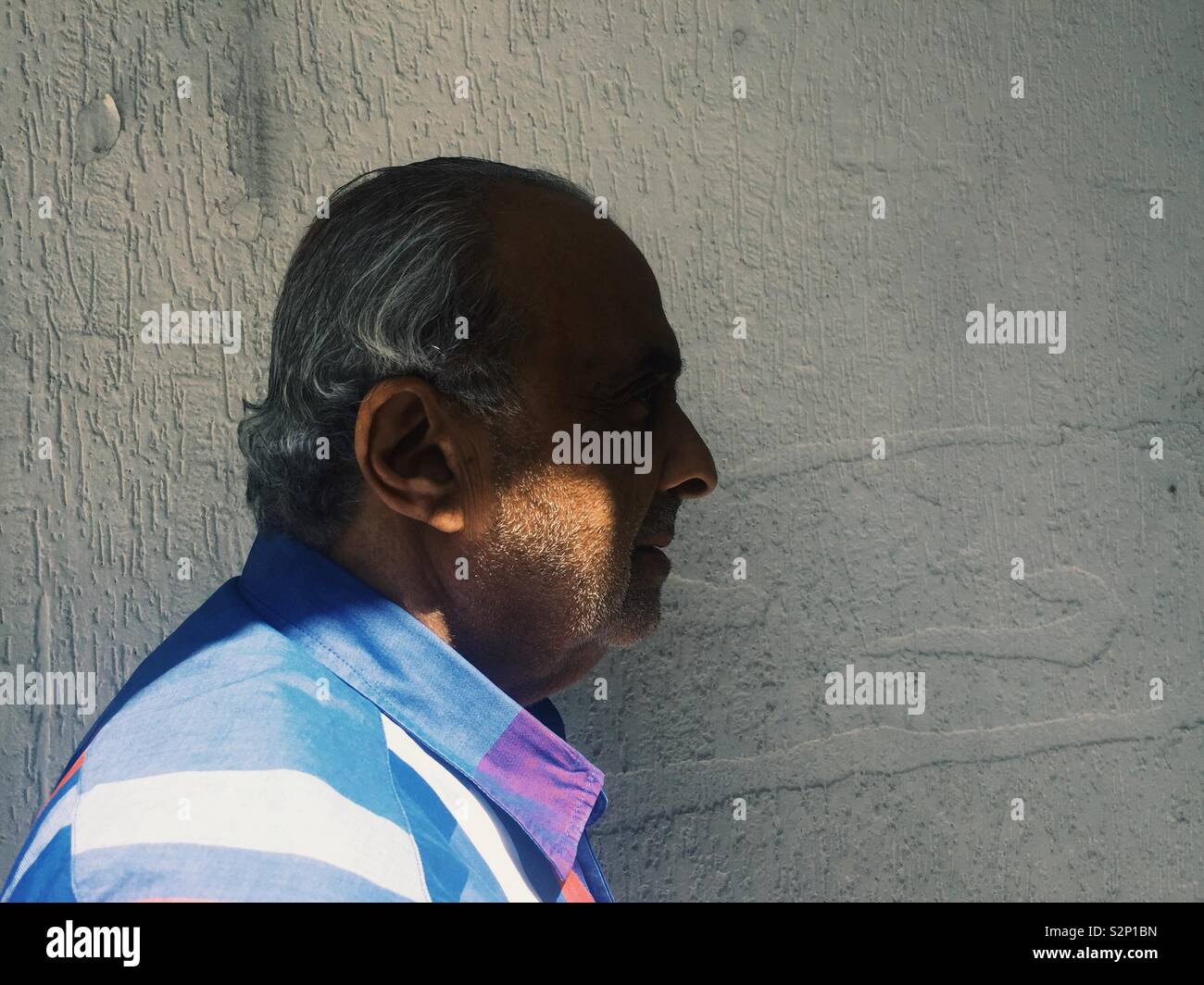 Man profile - Smartphone Captured Stock Image