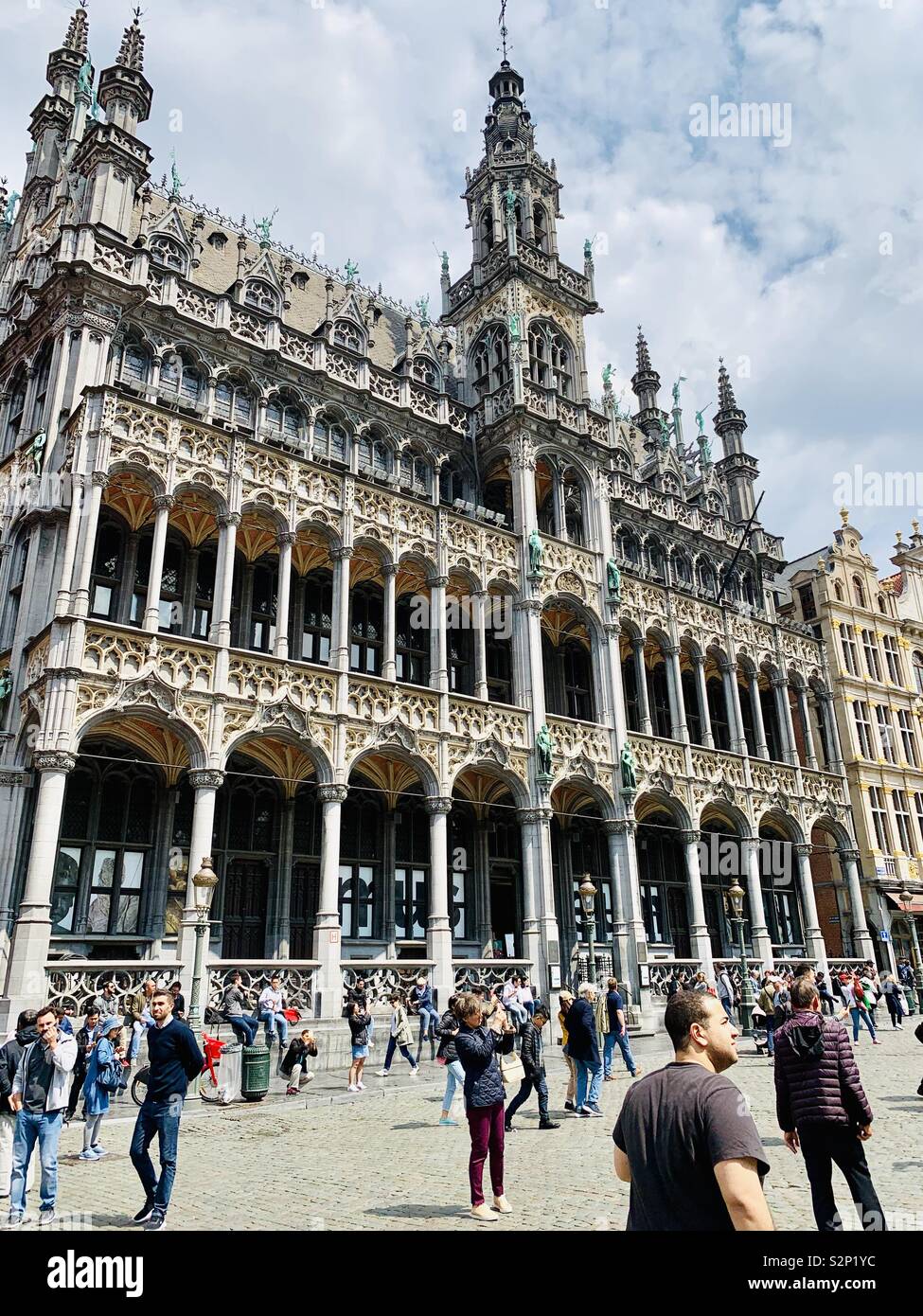 Brussels, Belgium - 29 May 2019: The Grand Place. - Smartphone Captured Stock Image