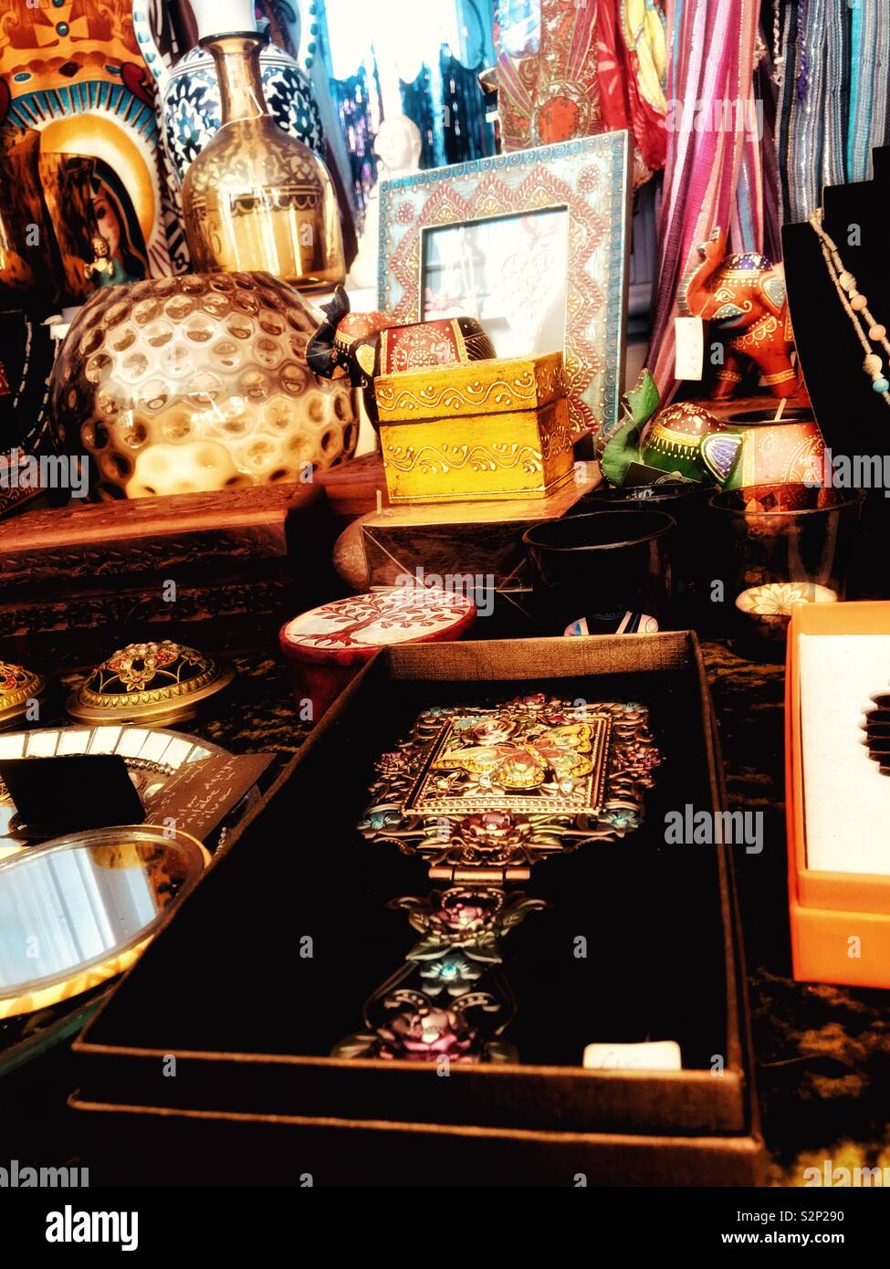 Shop display in Wales Stock Photo - Alamy