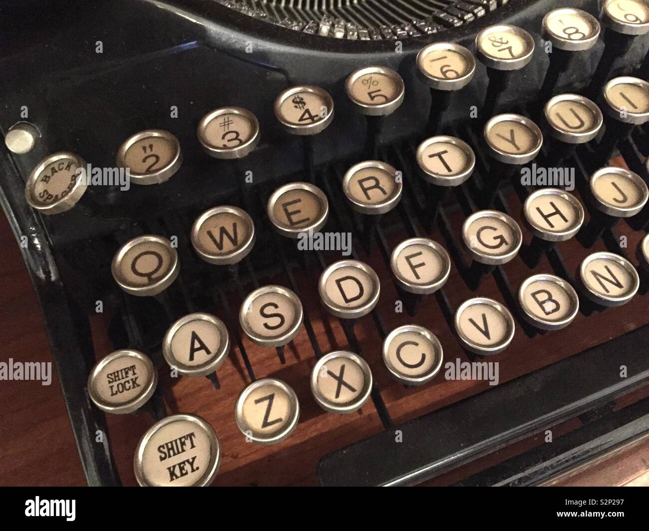 Antique Typewriter Keys High Resolution Stock Photography and Images ...