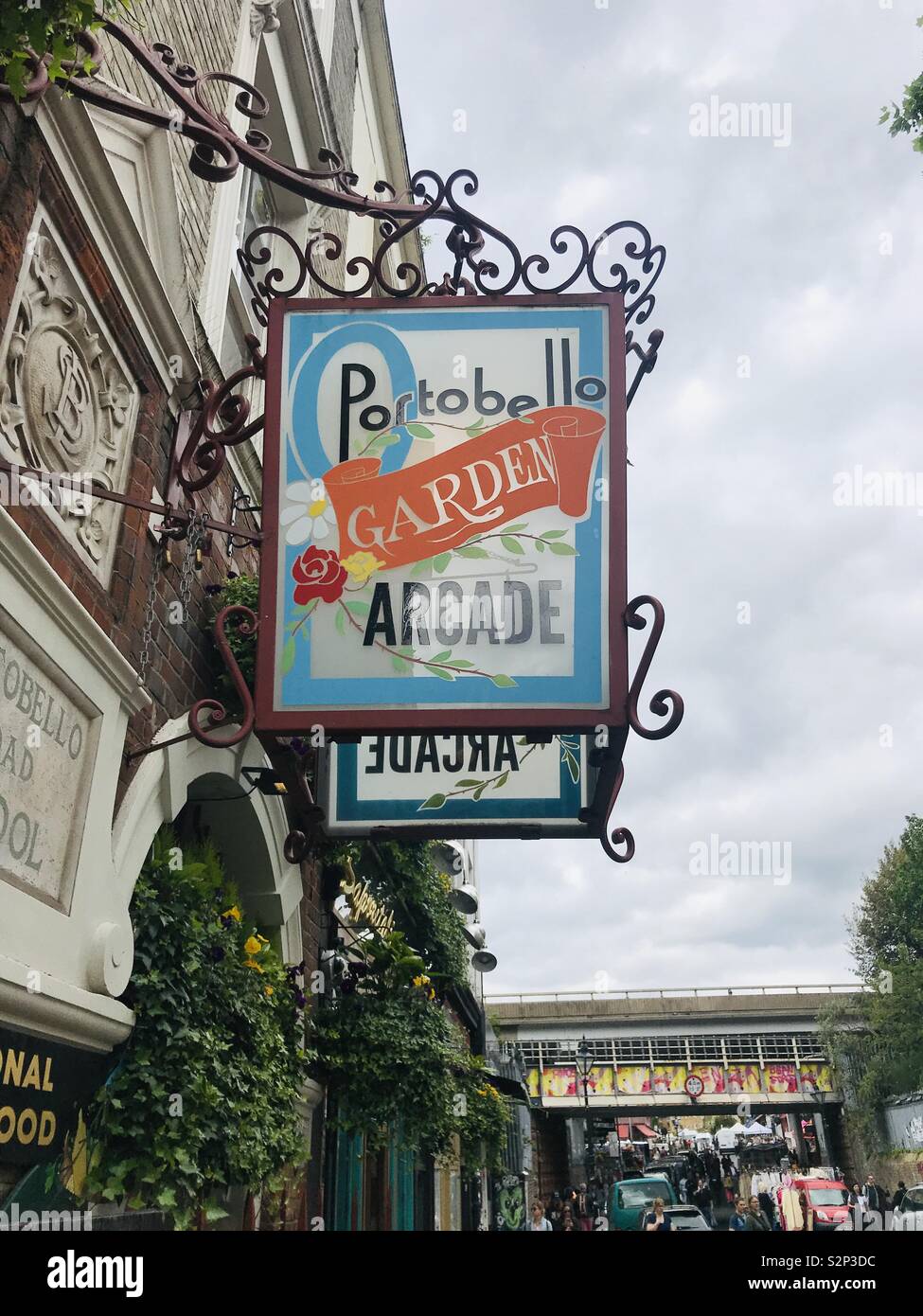 Portobello Road market Notting Hill - Smartphone Captured Stock Image