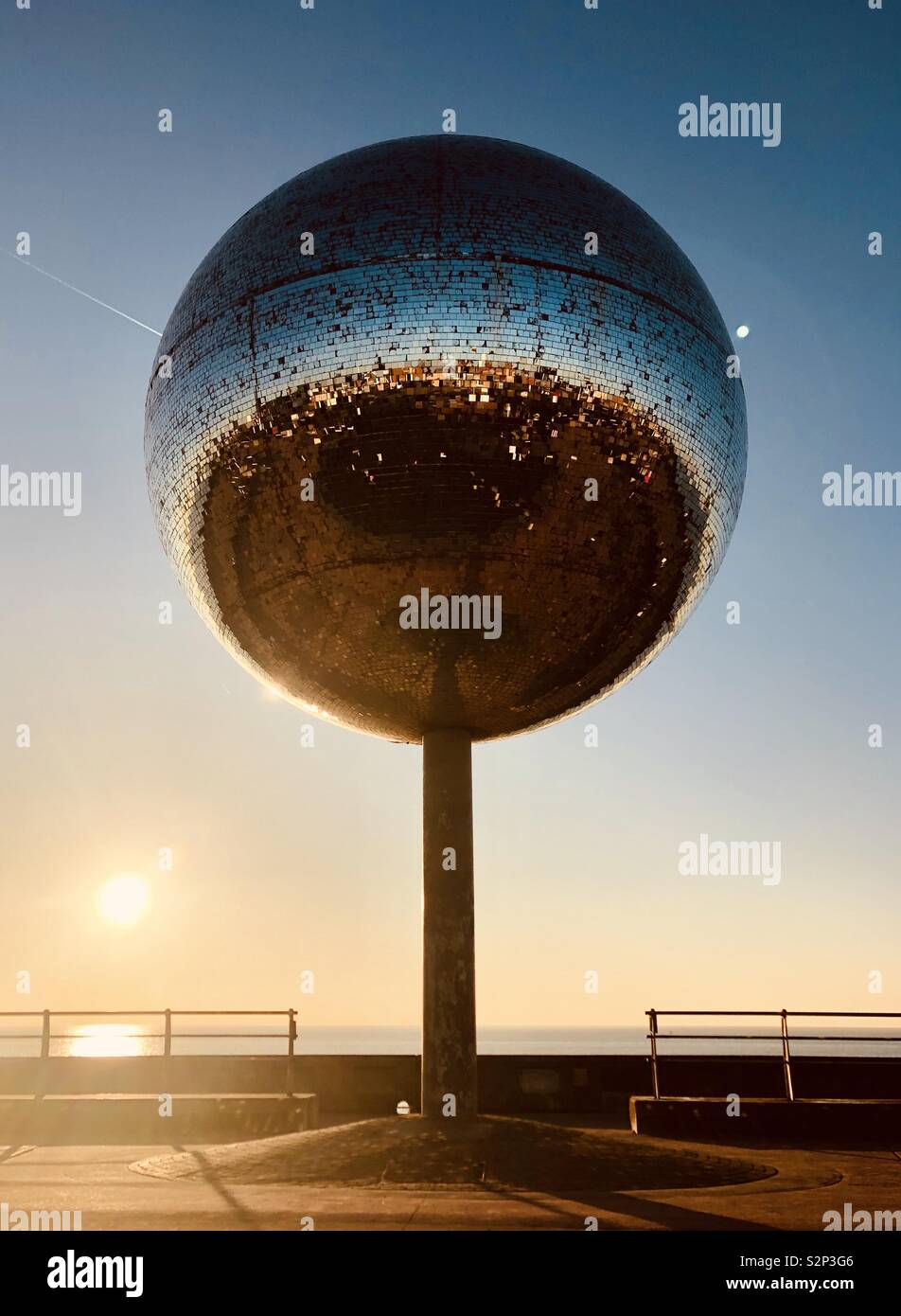 Giant Mirror Ball Stock Photo Alamy