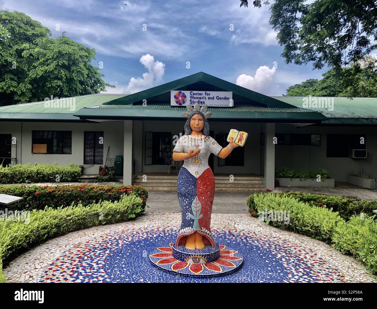 Center for women and gender studies building in Quezon City, Philippines - Smartphone Captured Stock Image