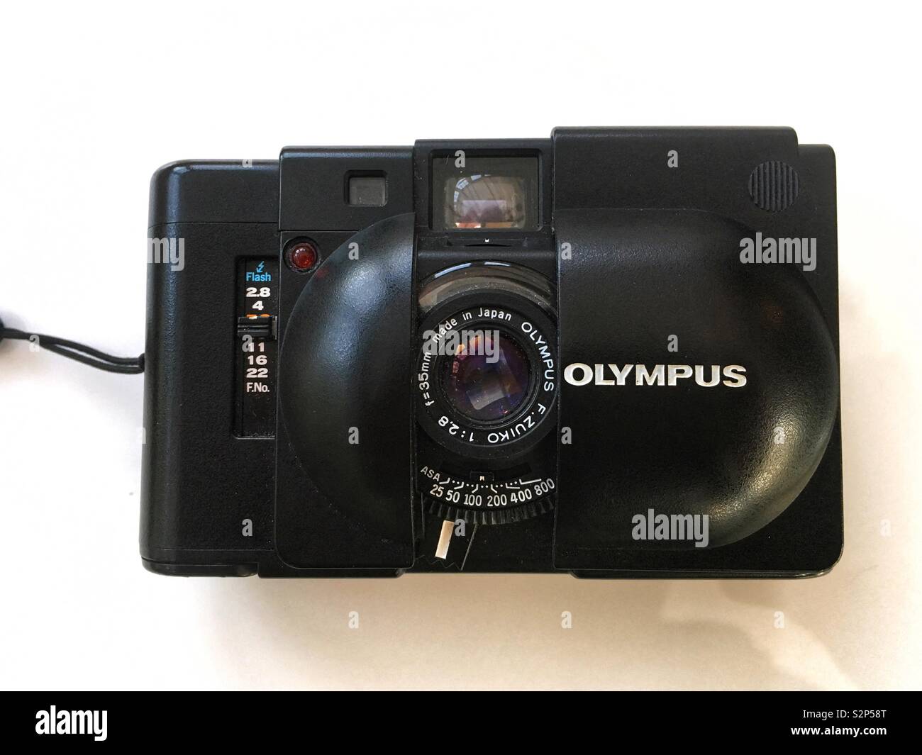 Olympus XA 35mm film camera Stock Photo