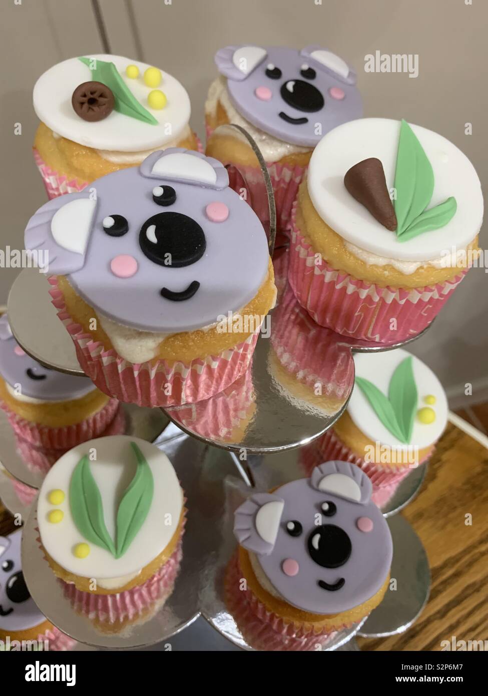 Birthday cupcakes - Smartphone Captured Stock Image