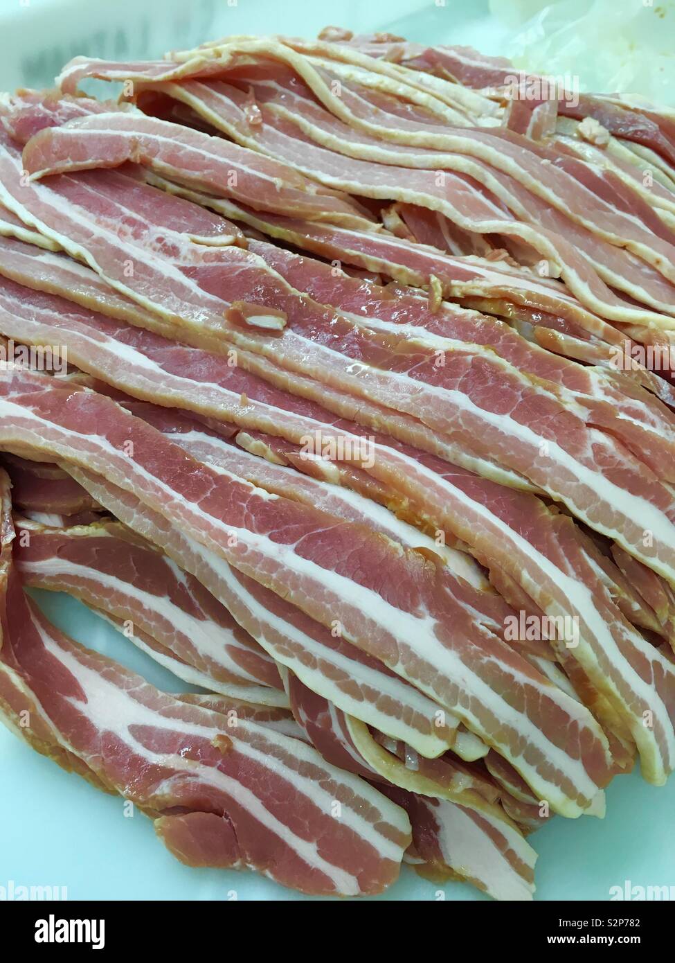 Streaky bacon Stock Photo