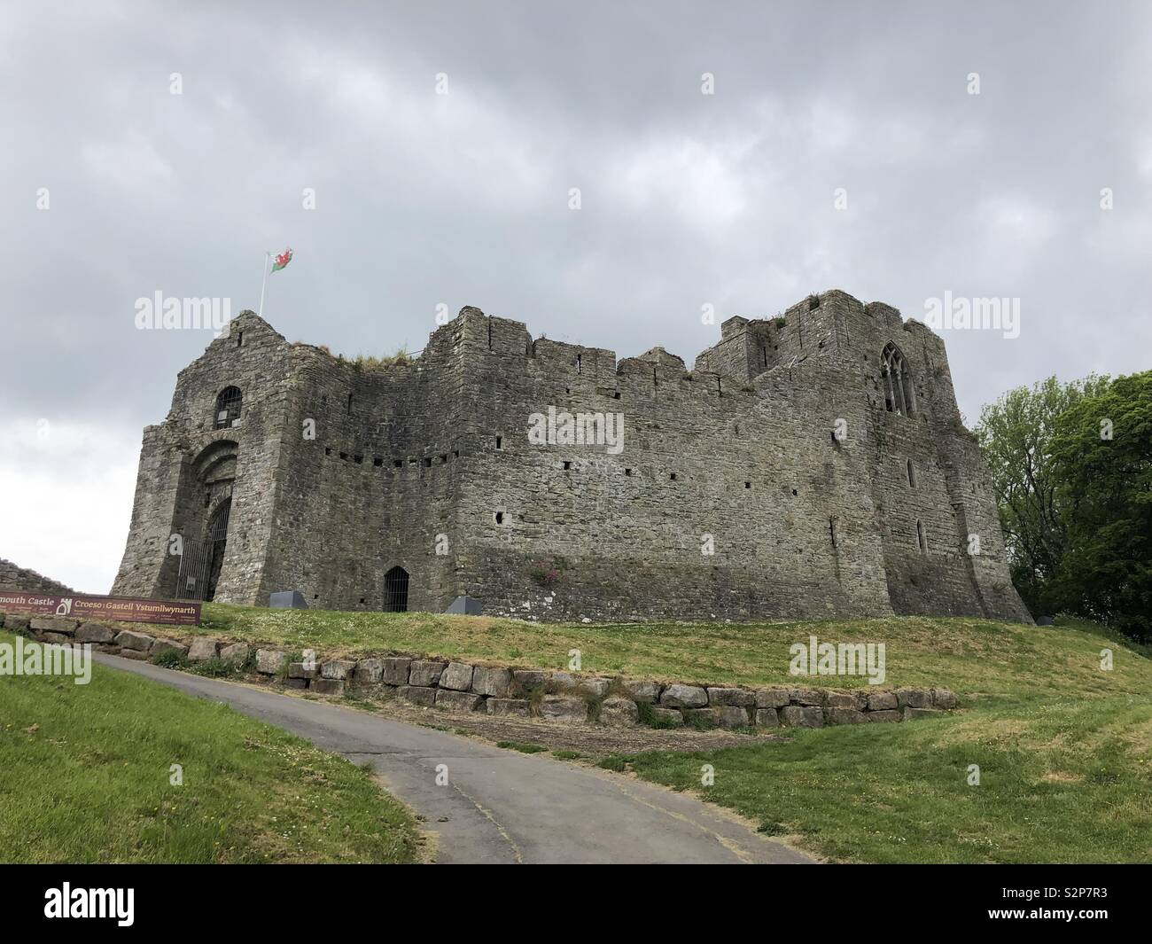 Oystermouth Castle, Mumbles, Wales, UK Stock Photo