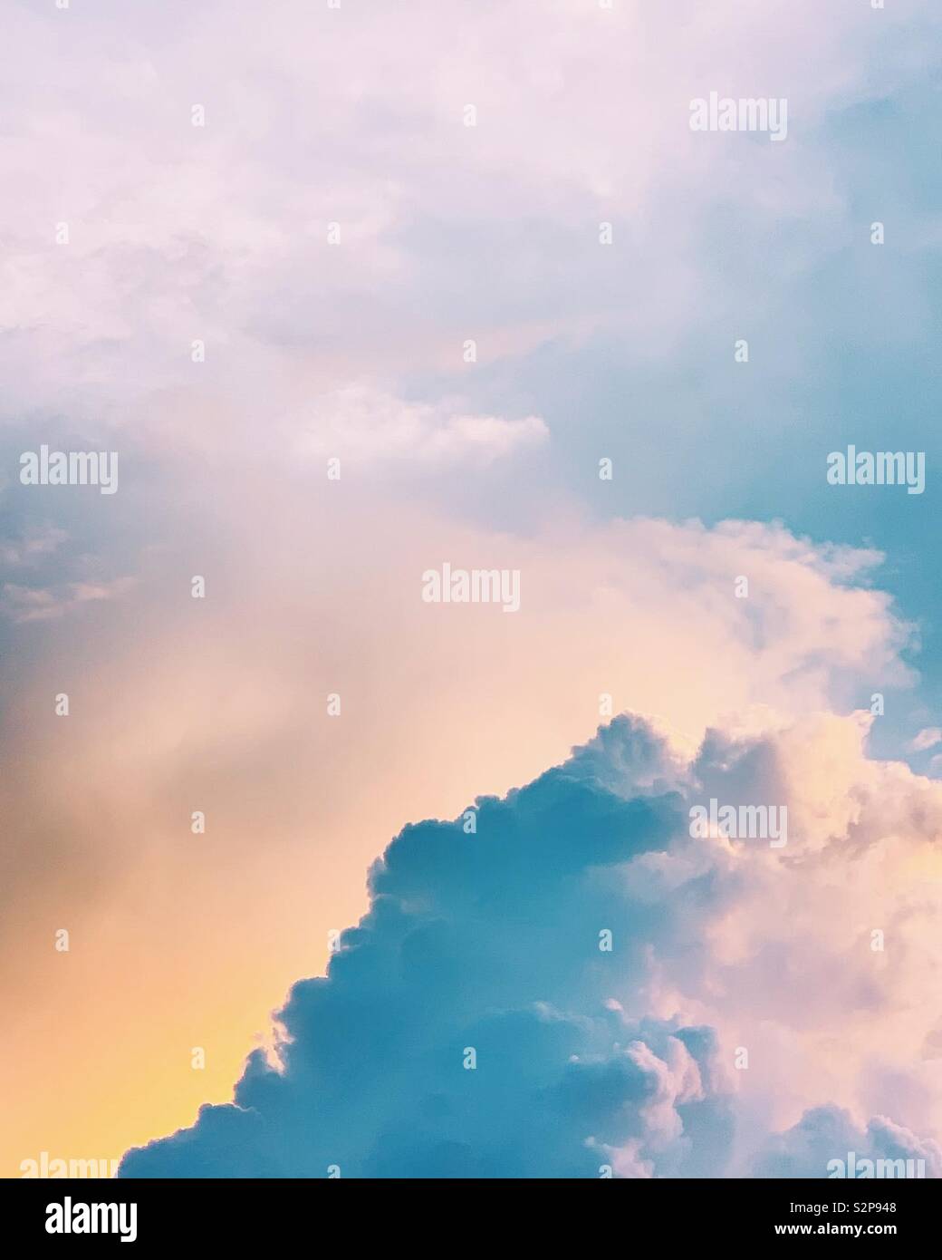 Heavenly storm cloud at sunset in Singapore - Smartphone Captured Stock Image