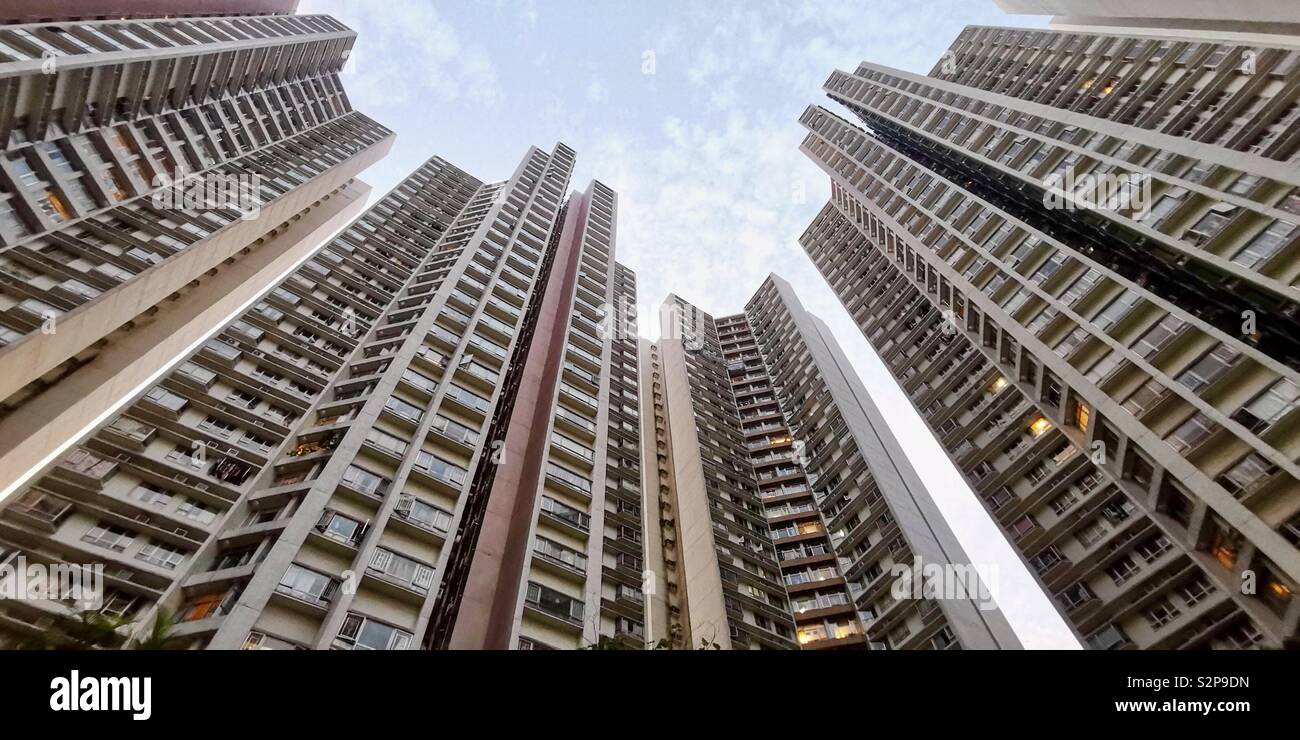High rise residential building in Hong Kong Stock Photo - Alamy