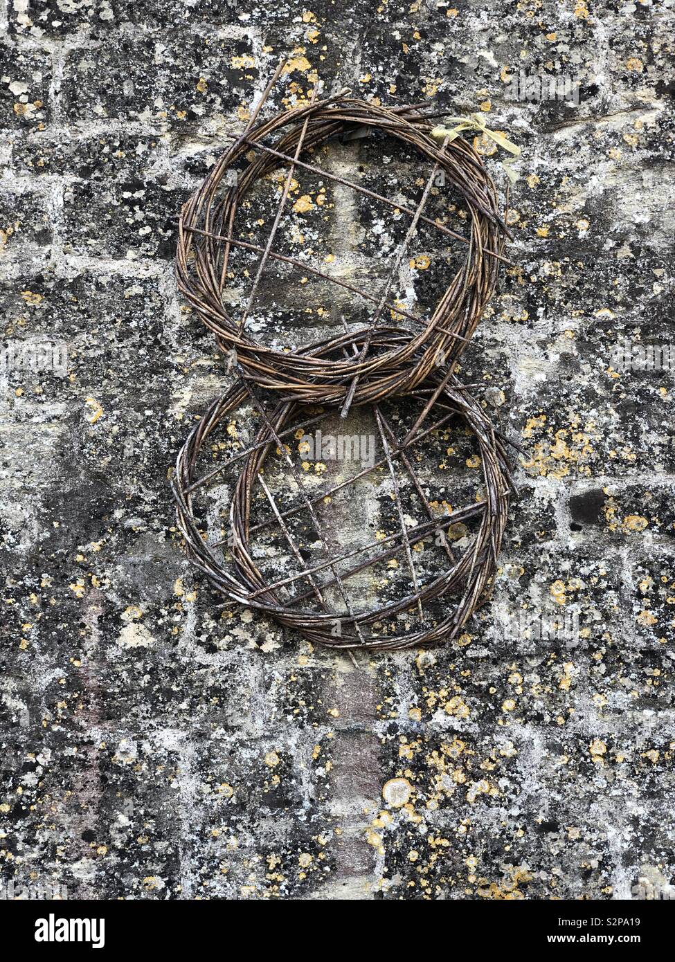 Rustic wreaths - Smartphone Captured Stock Image