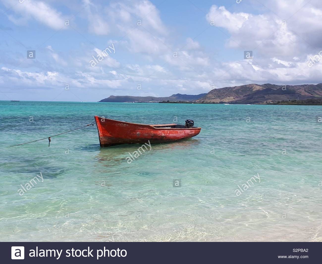 Beautiful Indian Ocean of Mauritius Stock Photo - Alamy