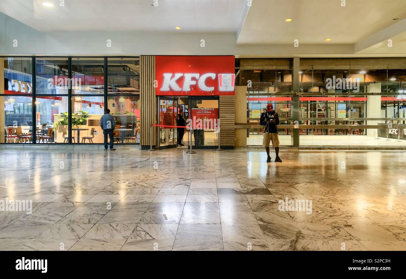 June 5, 2019 - Brussels,Belgium: KFC, Kentucky Fried Chicken opens first restaurant in Brussels, Belgium - Smartphone Captured Stock Image