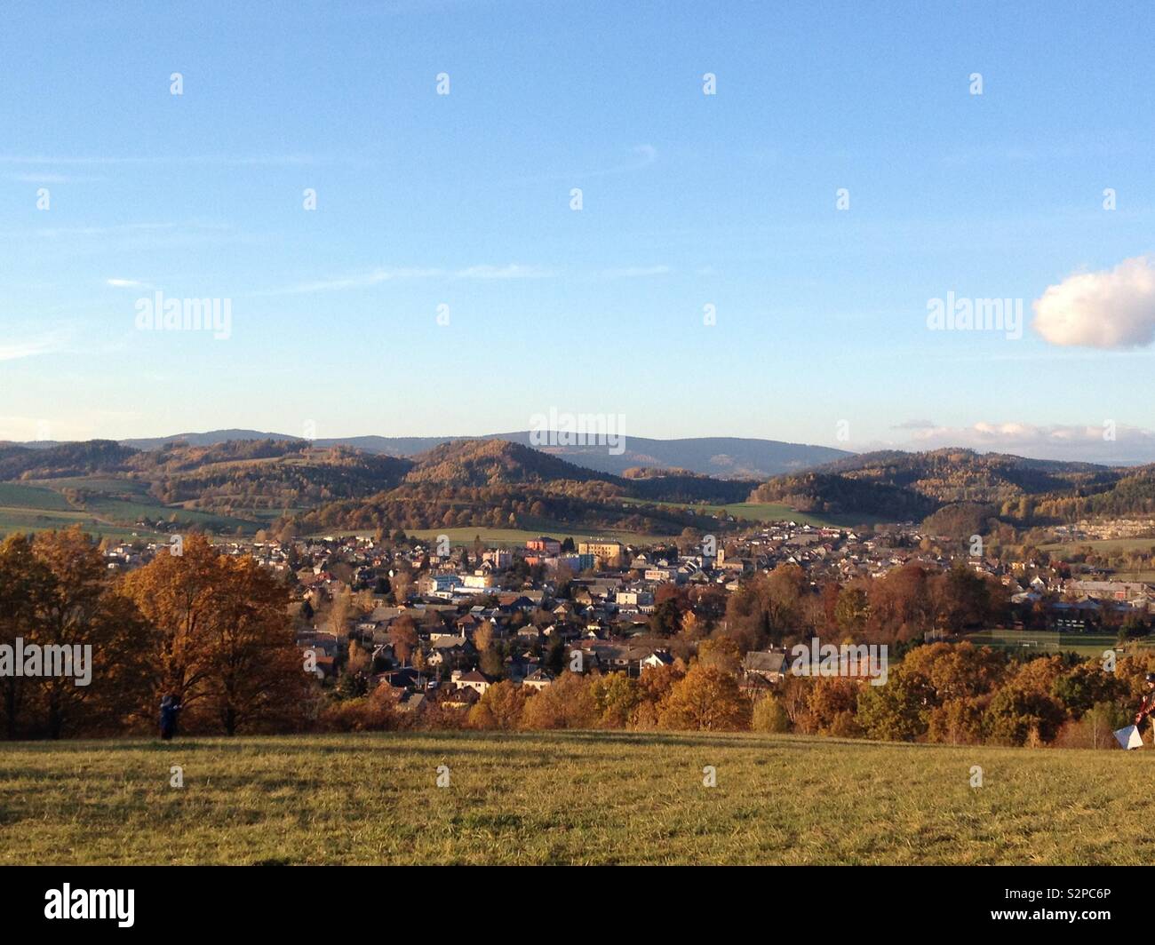 Czech village - Smartphone Captured Stock Image