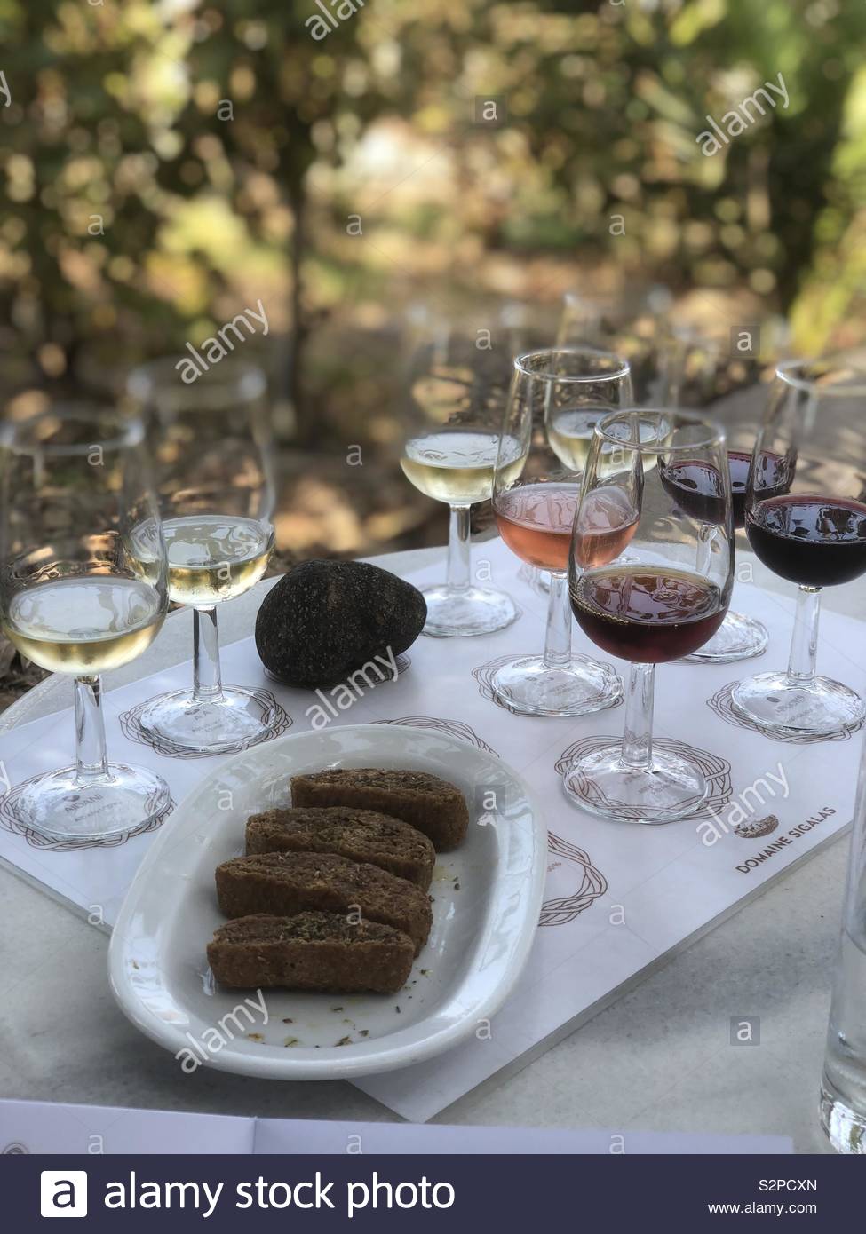 Wine tasting Stock Photo