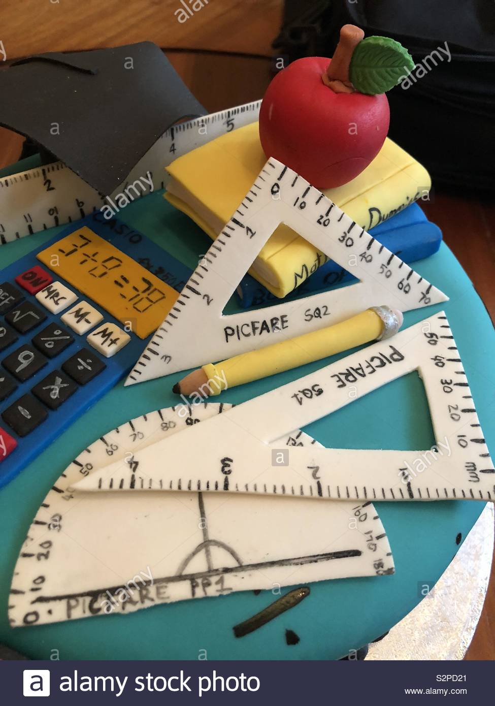 Pin by Scrumdiliumcious Cakes on Fondant Cakes | Teacher birthday cake,  Retirement party cakes, Graduation cakes