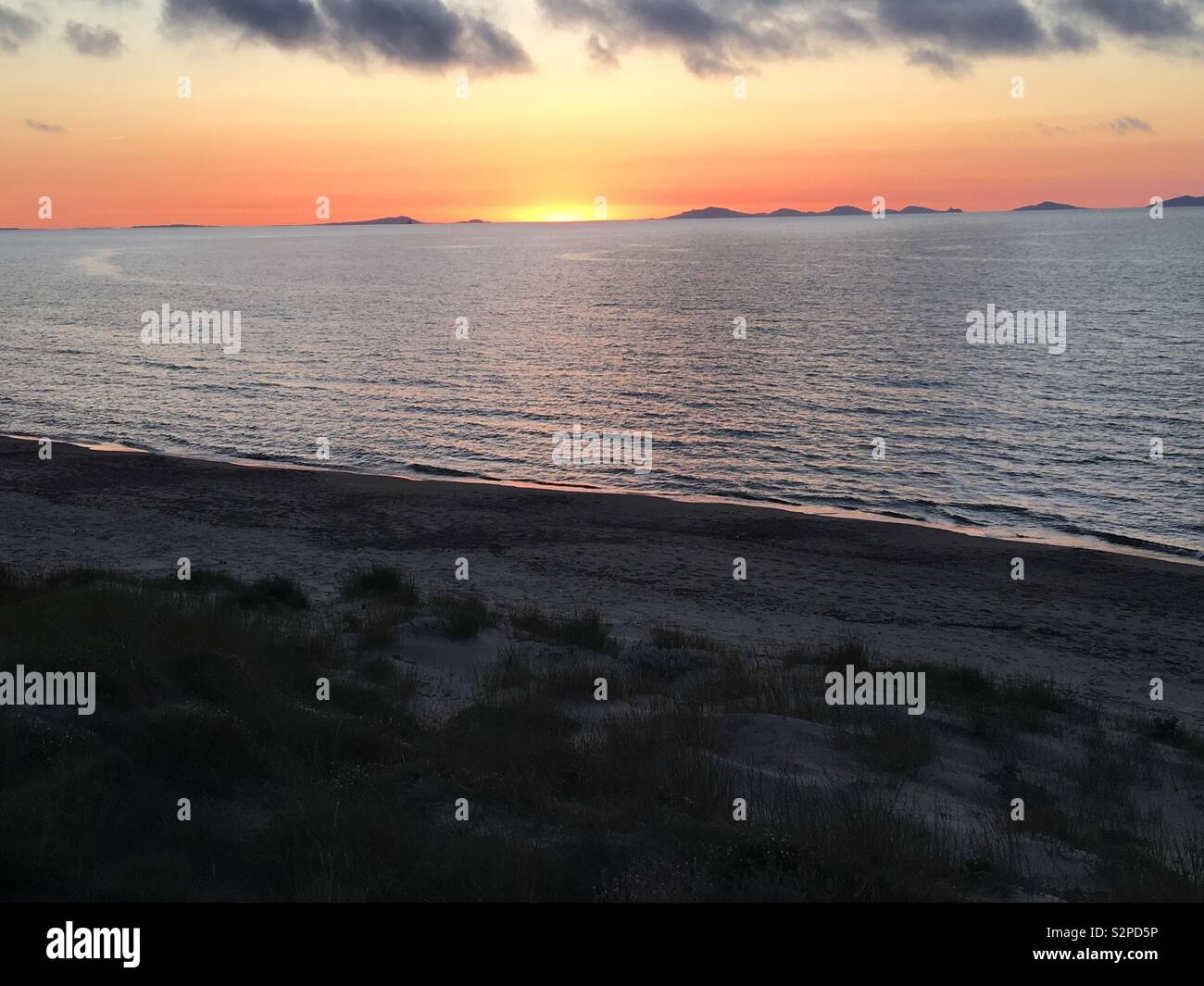Sardinia sunset, summer time Stock Photo