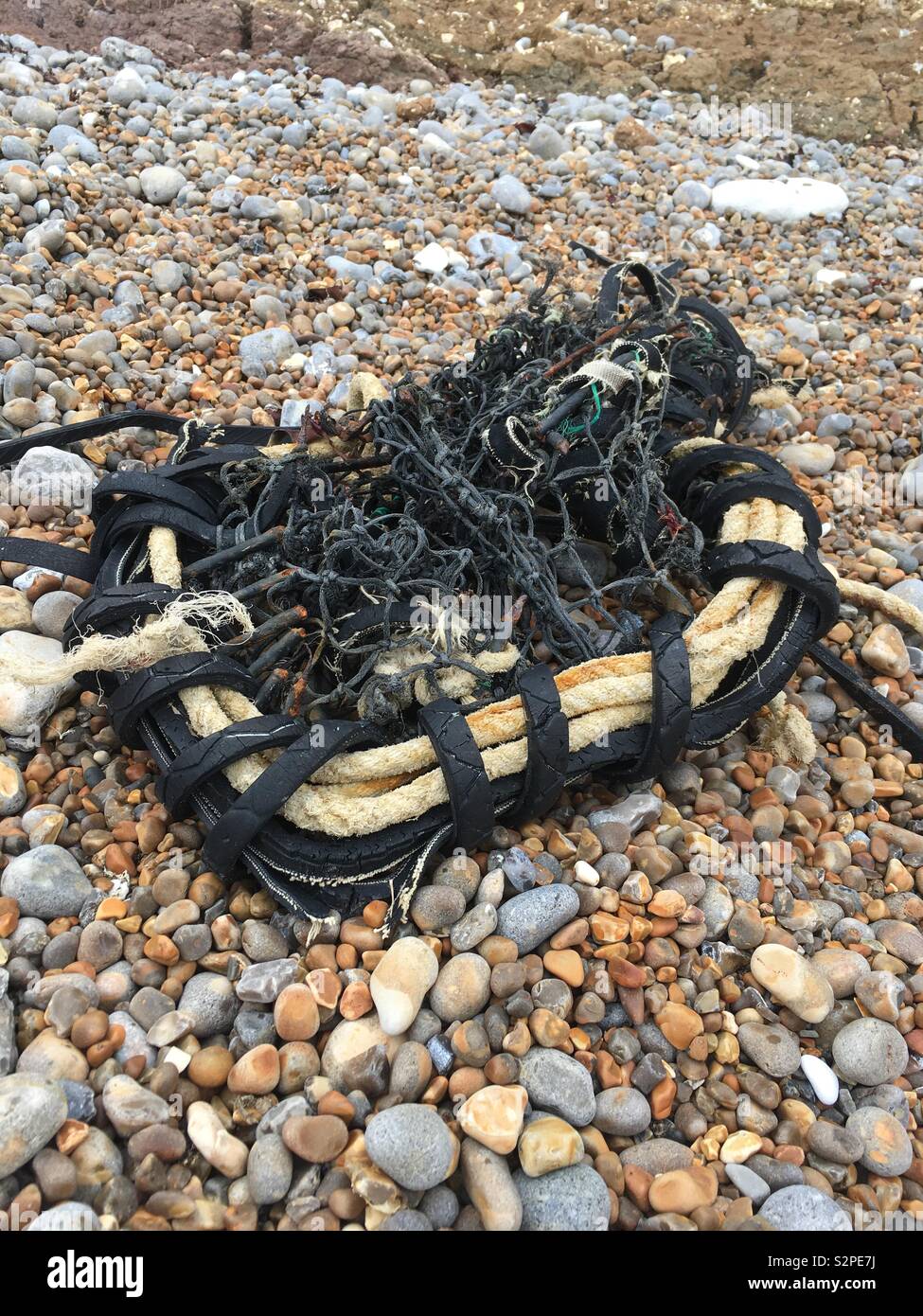 Beachy Net Rope Fishing ropes and net on beach Stock Photo - Alamy