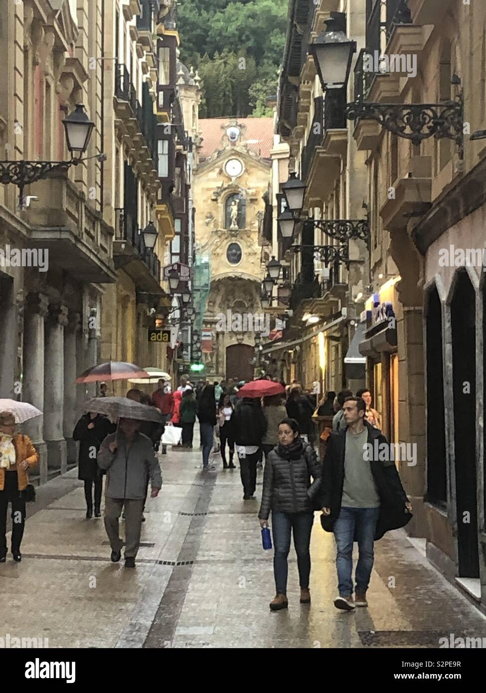 Old town San Sebastián - Smartphone Captured Stock Image