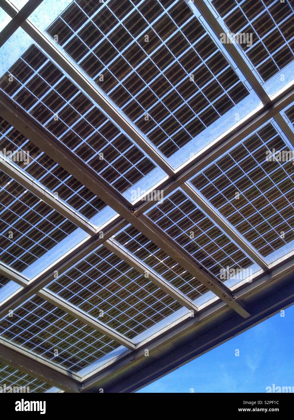 Solar panels - Smartphone Captured Stock Image