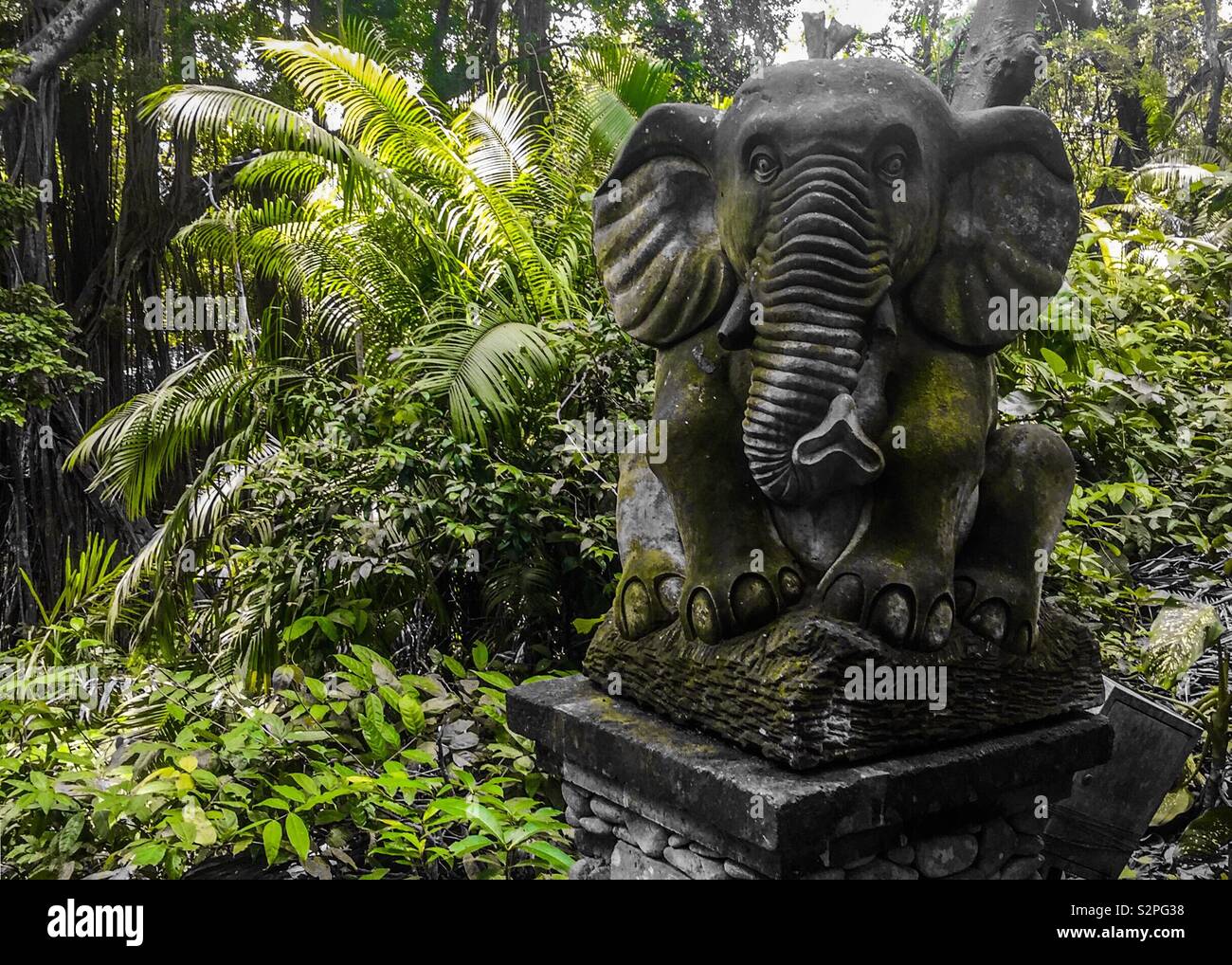 Elephant jungle statue Stock Photo - Alamy