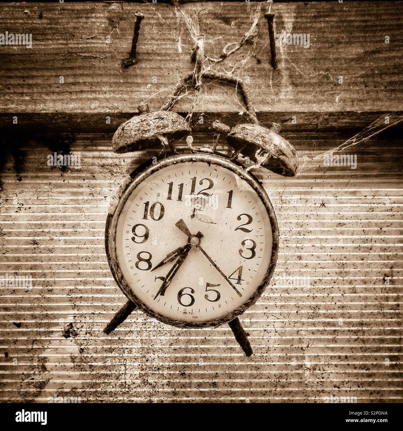 Vintage clock - Smartphone Captured Stock Image