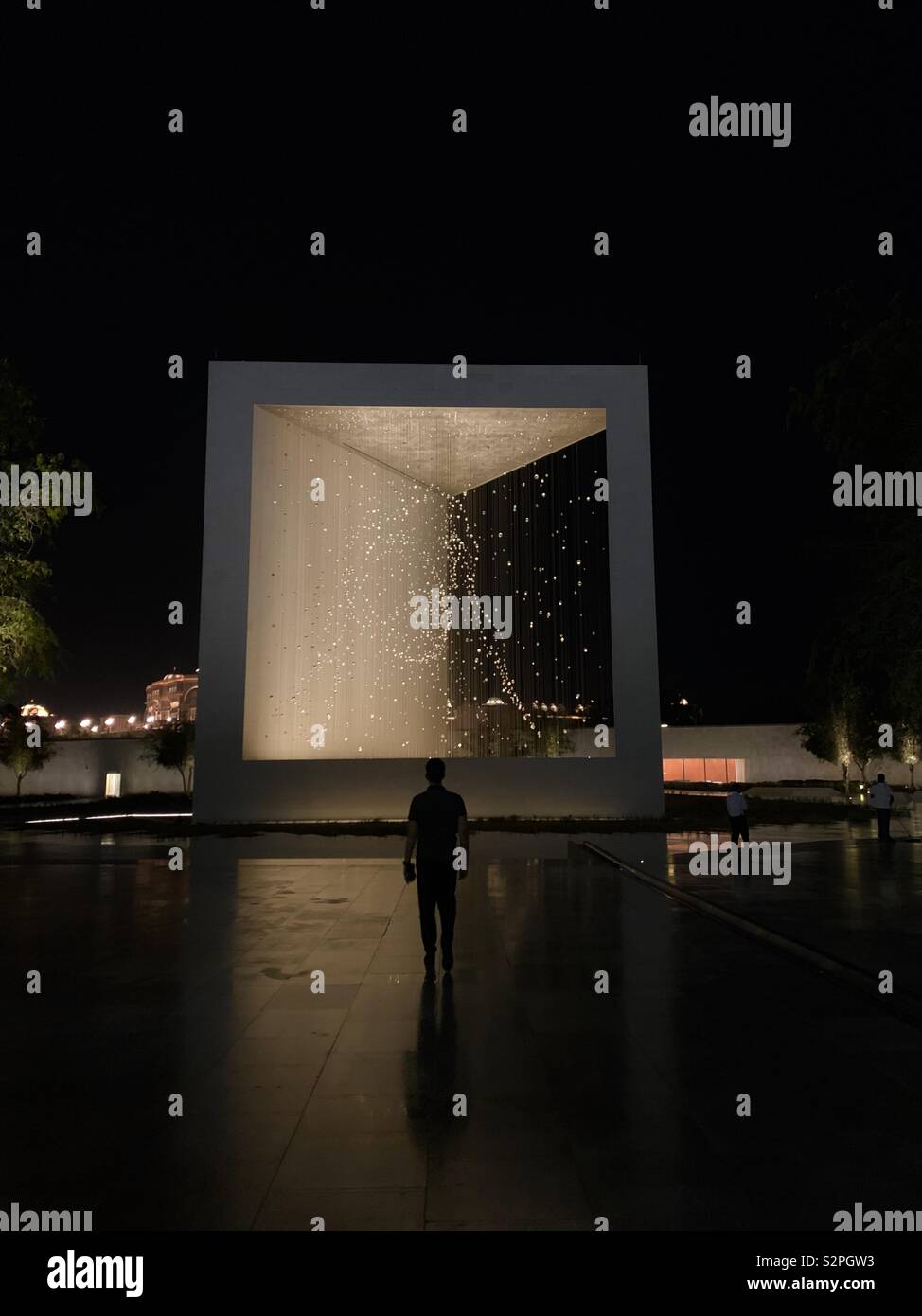 Shaikh Zayed memorial artistic statues at Emirates Palace of Abu Dhabi