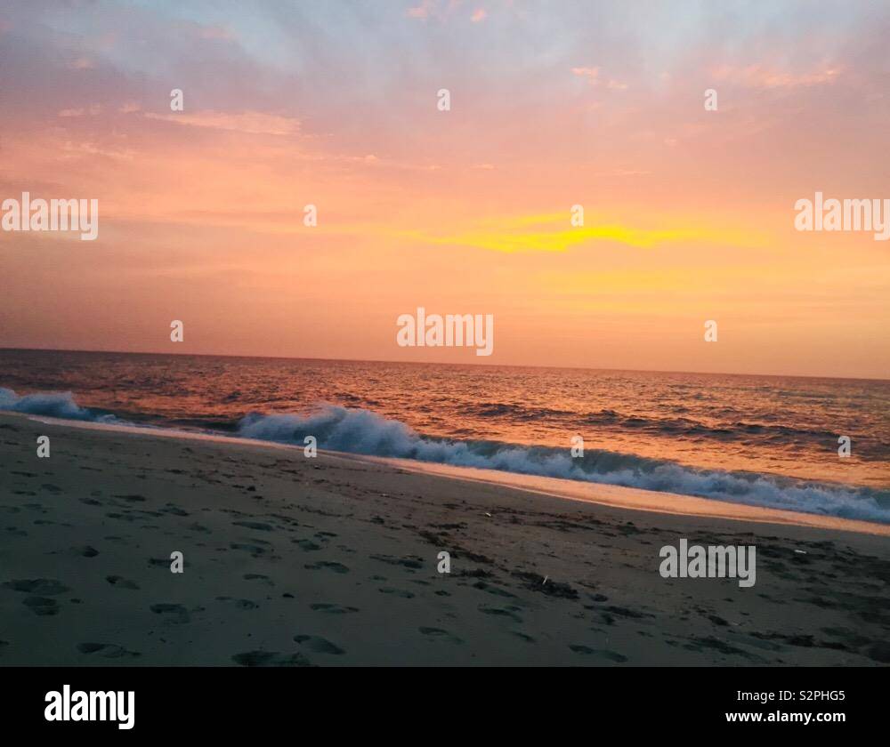 Waves on beach - Alexandria - Egypt - Smartphone Captured Stock Image