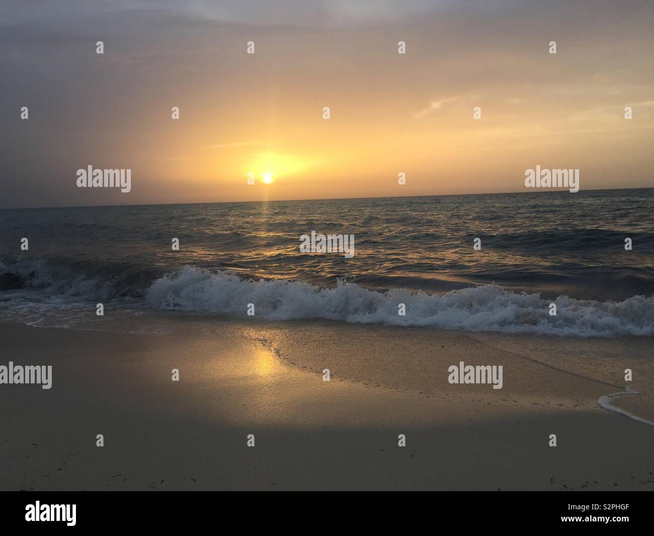 Sunset, north coast-Egypt - Smartphone Captured Stock Image