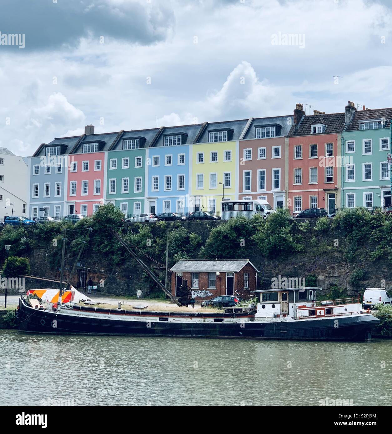 Bristol Harbourside Houses Stock Photo Alamy