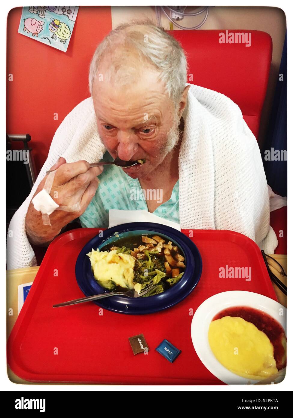 Hospital food - Smartphone Captured Stock Image