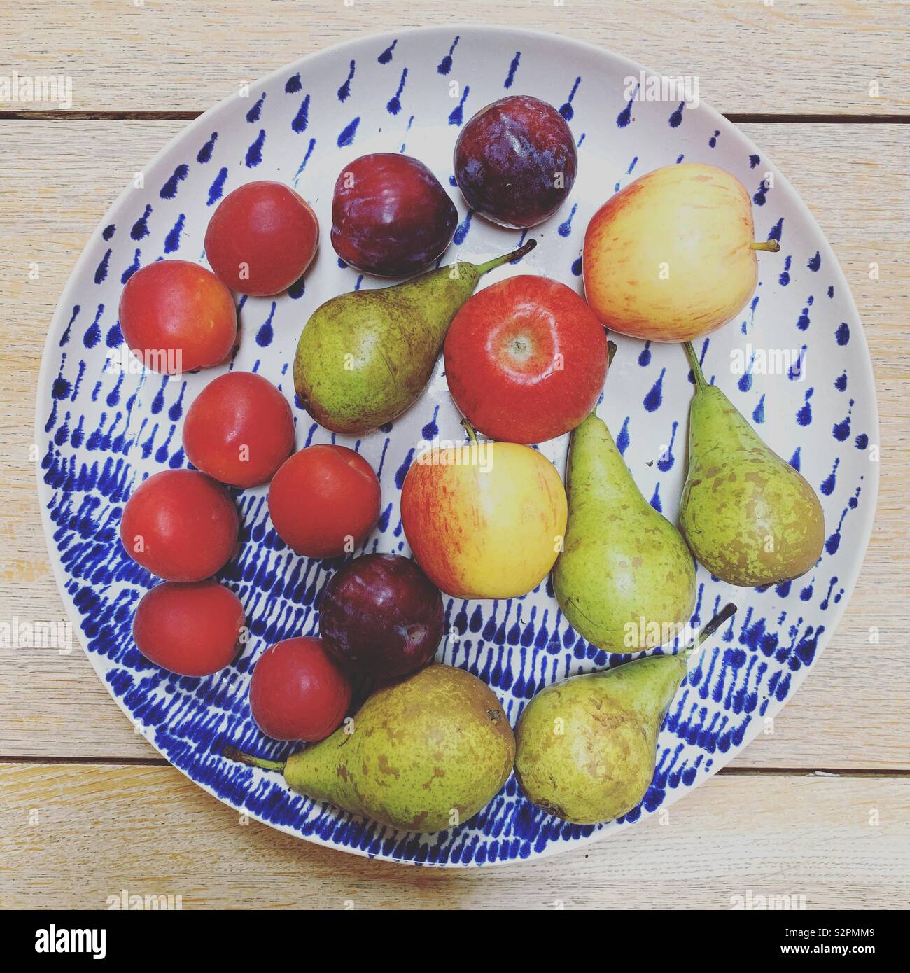 Platter of fruit - Smartphone Captured Stock Image