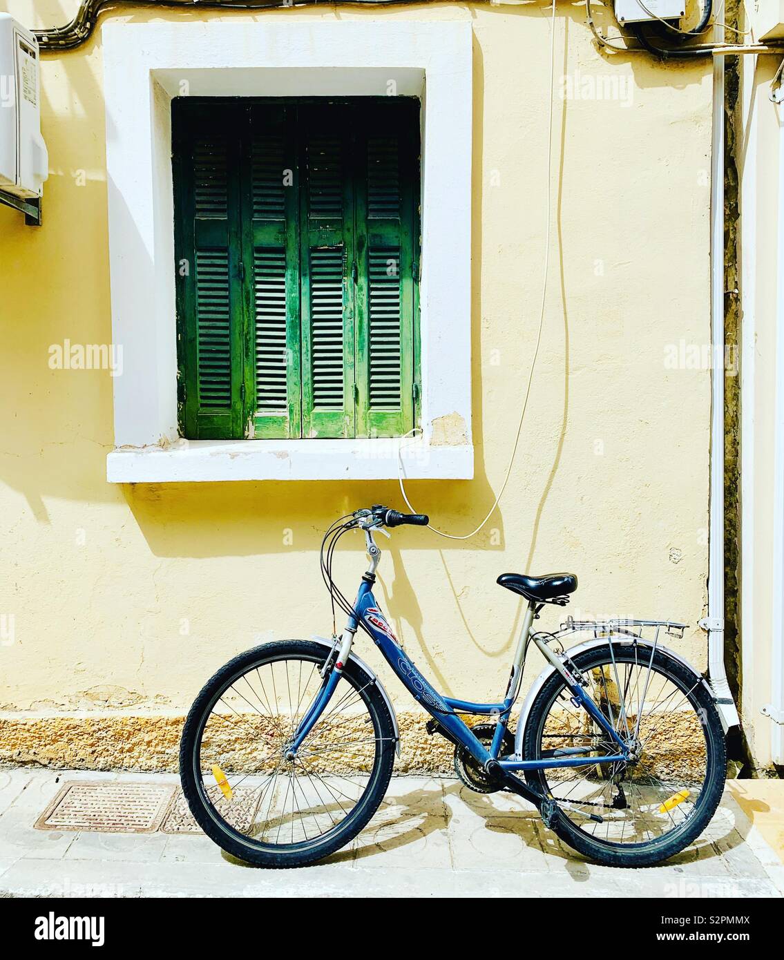 Bike in Zante, Greece. Stock Photo