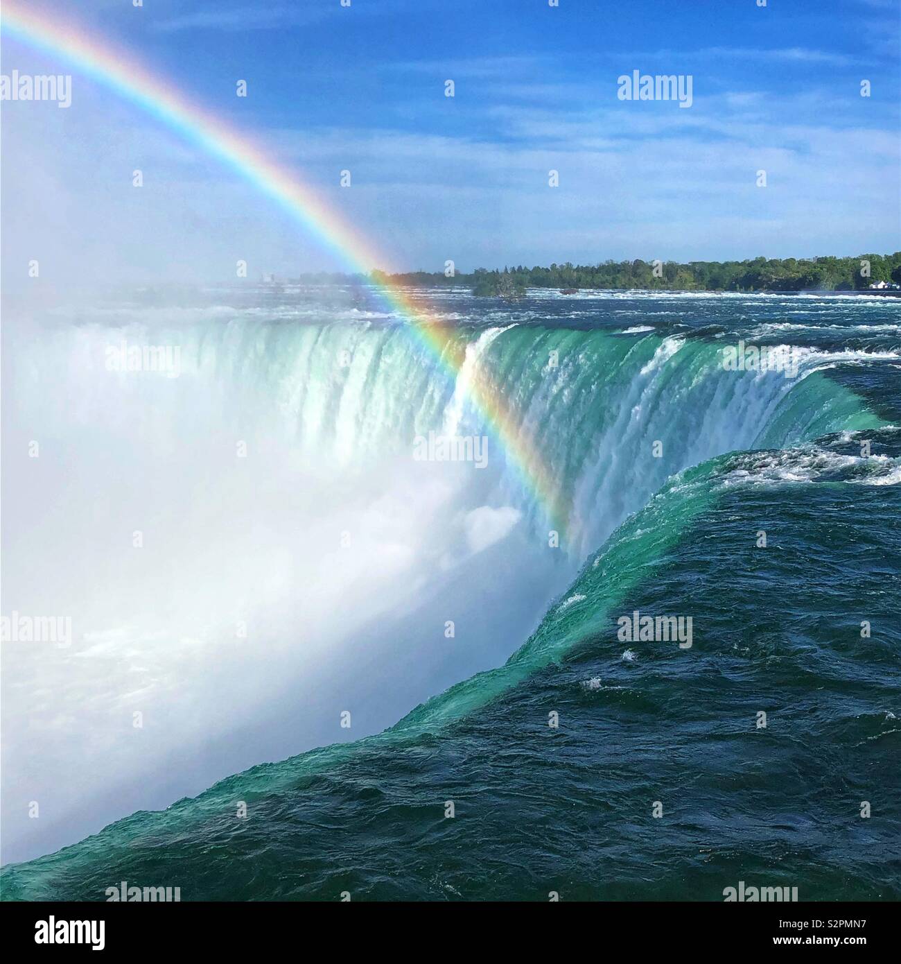 A sunny day in Niagara Falls, Canada. - Smartphone Captured Stock Image