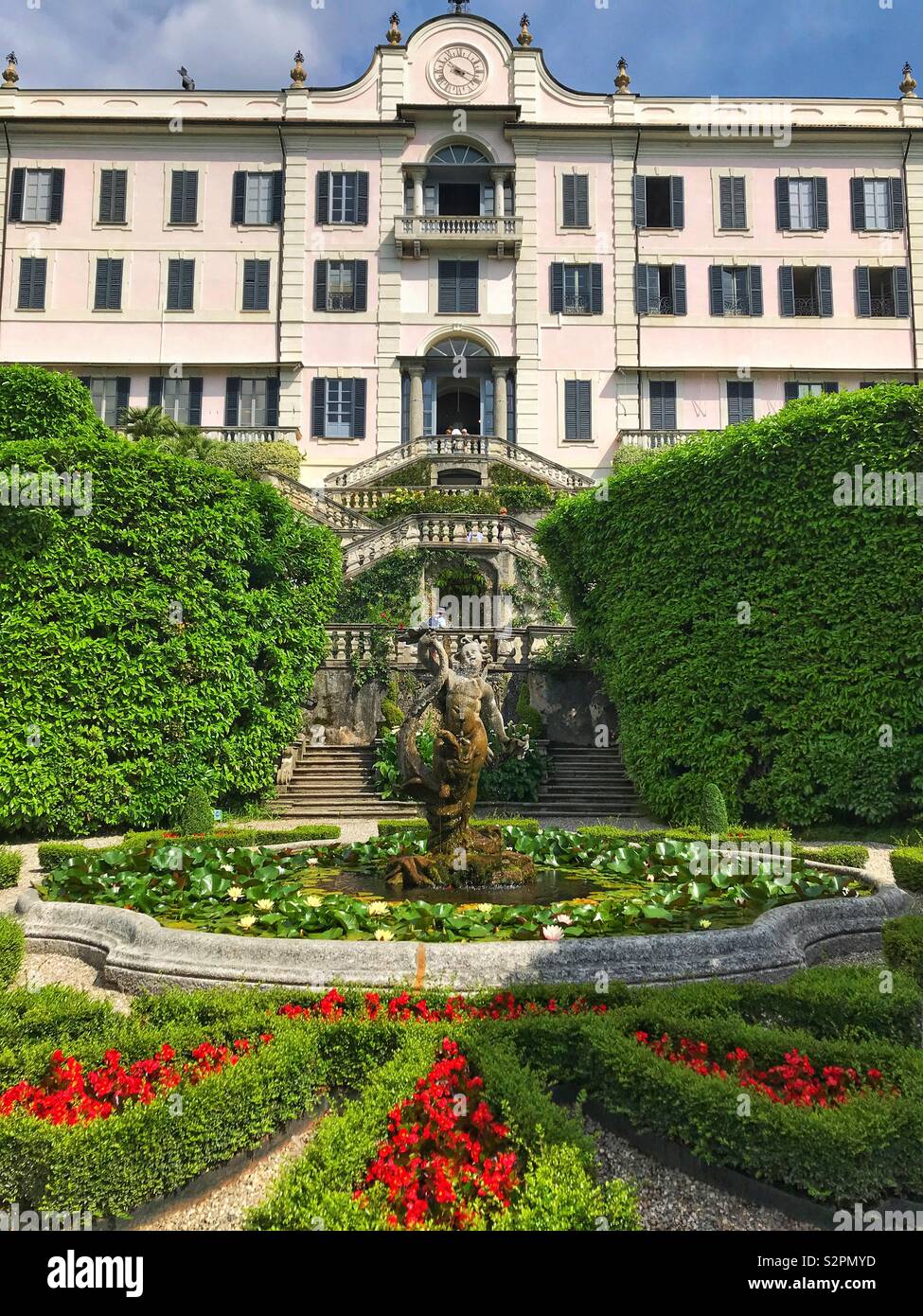 Villa Carlotta on Lake Como Stock Photo