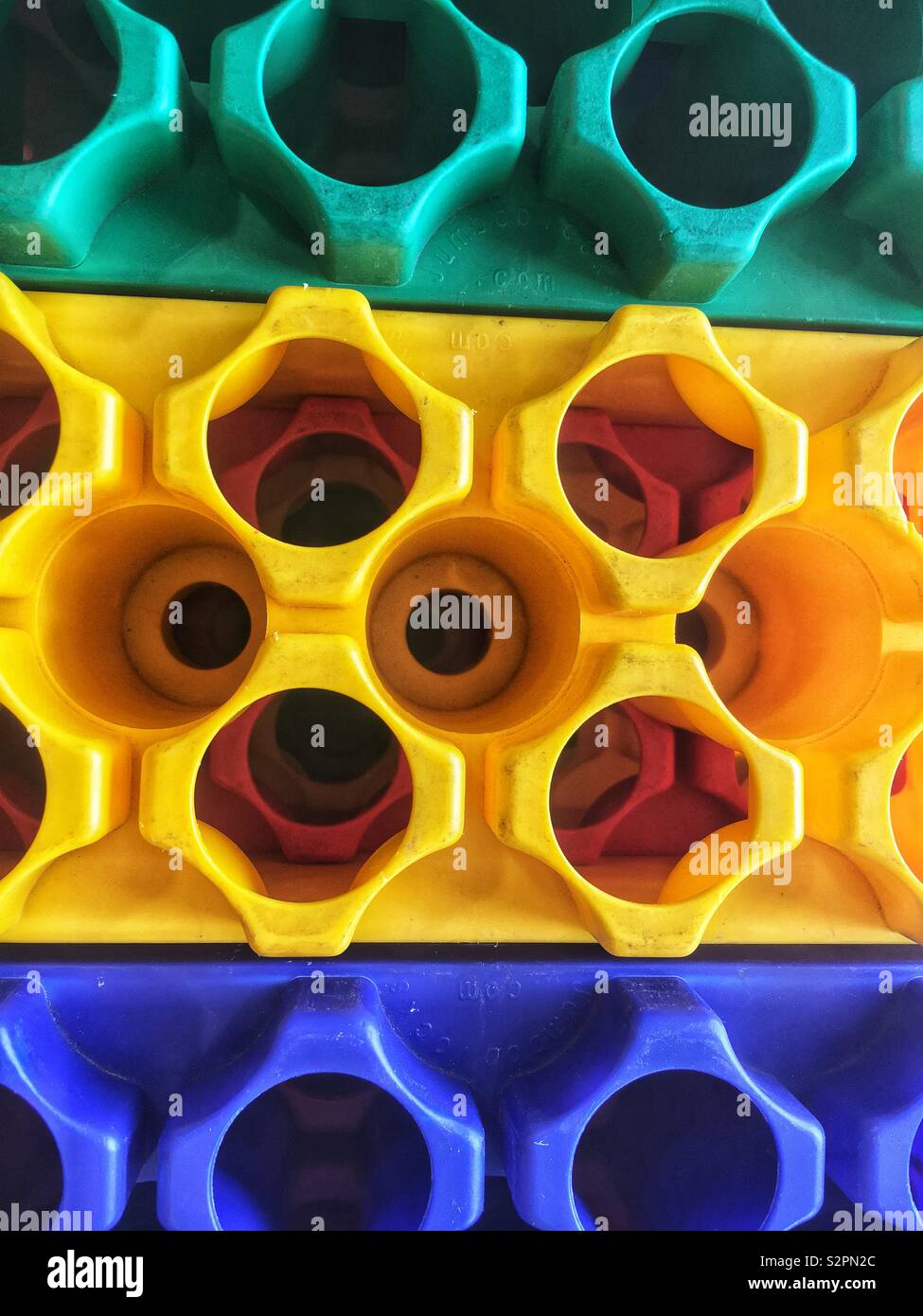 Massive LEGO blocks stacked in order to create a very colorful wall Stock  Photo - Alamy