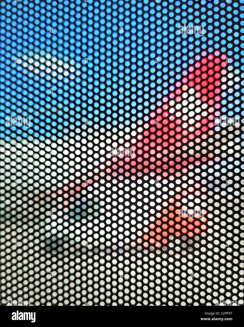 Tail of Swiss plane viewed through mesh Stock Photo - Alamy