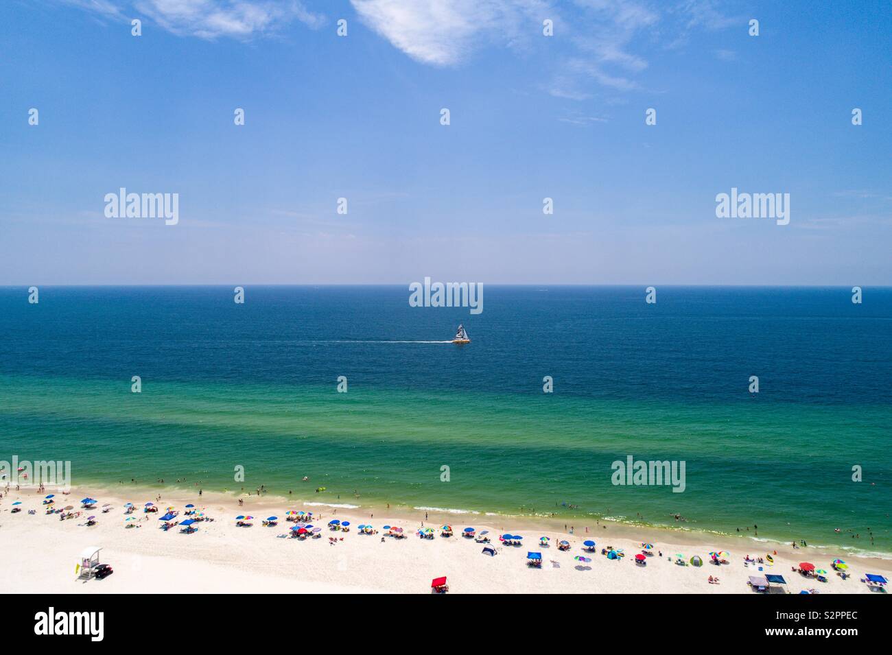 Gulf Shores beach, Alabama USA Stock Photo